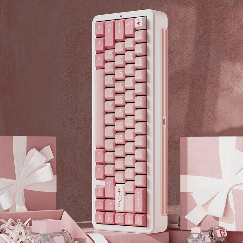  FL·ESPORTS/腹灵 磁轴 机械键盘  心悦粉 RGB