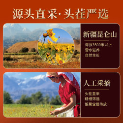 冬海红 昆仑雪菊胎菊 菊花茶 新疆特产特野生地级天山血菊90克养生茶