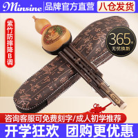 移动端、京东百亿补贴：名森 Minsine 防摔凤尾紫竹葫芦丝降b调初学者小儿童民族吹奏乐器