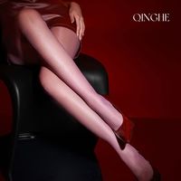 轻禾「星觅」珠光细闪丝袜女0D超薄款防勾丝T裆2025春夏女连体裤