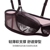 爱慕云之柔羽蕾丝法式薄杯文胸AM13A721 牙白色100 85C