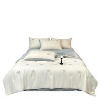 无印良品 夏季冰丝夏凉被四件套空调被凉感夏被单人薄款被子可机洗