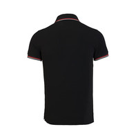 安普里奥·阿玛尼(Emporio Armani)EA7夏季男士经典商务休闲polo衫翻领短袖衣服8N1FB41JPTZ 黑色 L