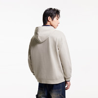 杰克·琼斯(JACK&JONES)25年男装连帽卫衣男春夏款宽松字母重磅长袖套头休闲纯棉男士卫衣