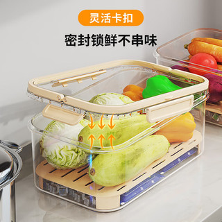 京迭手提便携保鲜盒出户外春游大容量保鲜盒便当盒学生春游水果密封盒    盒装【配冰袋】