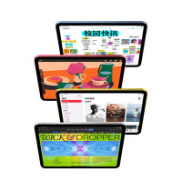 补贴购：苹果 Apple iPad 2022款 10.9英寸 256g 无线版 平板电脑 银色/蓝色/粉色/黄色