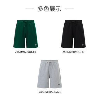 Reebok锐步24男女同款针织柔软舒适休闲运动简约短裤