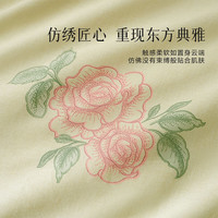百丽丝家纺三四件套纯棉仿刺绣印花透气舒适可水洗机洗床上四件套 【仿刺绣印花】纯棉套件 1.5米床 适配200*230cm被芯