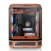 Thermaltake(Tt)The Tower 600 海景房机箱 电脑主机(MATX主板/支持背插/支持420水冷/4090显卡/水平横躺) 砾石砂