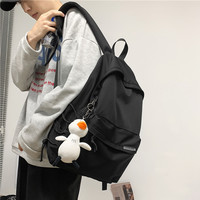 书包男生初中生高中生大男2025高颜值背包男款肩包双肩包 黑色【送猩猩挂件】【面料升级】【送运费险】