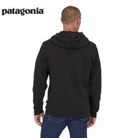 巴塔哥尼亚(Patagonia)男女士款混纺棉加绒加厚套头连帽衫卫衣 P-6 LOGO 39622 BLK L