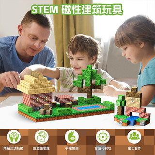 星涯优品儿童积木玩具磁力方块我的世界场景益智玩具拼搭房子