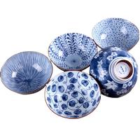 TOKI MINOYAKI 碗米饭碗日式和风陶瓷器釉下彩餐具家用饭碗