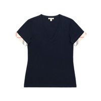Burberry 深V领短袖T恤 39295491高档舒适百搭 高级感 #