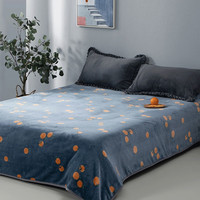 多喜爱家纺毛毯法兰绒毯冬季保暖珊瑚绒毯子保暖绒单人午睡毯 玛丽橙法兰绒毯 200cm*230cm