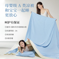 时光存折 云朵薄荷被夏凉被 晴空蓝150×200【A类级面料】