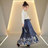 原创儿童马面裙男女童汉服唐装春秋款中国风古装小夏季8-14岁
