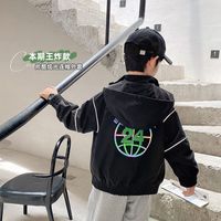 春秋儿童连帽外套童装中大童上衣薄款2025秋装洋气潮儿童夹克