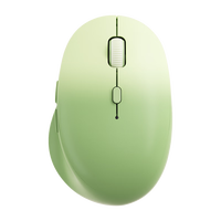 B.O.W航世 MD197 双模无线蓝牙鼠标 电脑笔记本手机平板通用女办公便携人体工学静音垂直鼠标 渐变绿