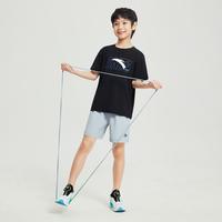 吸湿排汗速干T恤男童短袖夏季薄款儿童短T运动夏装舒适安踏童装
