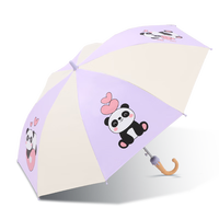 天堂 防紫外线晴雨伞直杆 安全加固儿童卡通晴雨两用伞