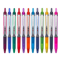 百乐（PILOT）彩色中性笔开拓王按动式V5水笔0.5黑色学生用针管考试签字笔BXRT-V5 黑色+3支黑色笔芯 0.5mm