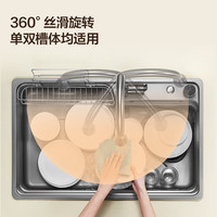 安华厨房水龙头万向抽拉式洗菜洗碗盆冷热双控304不锈钢N11C9020SS