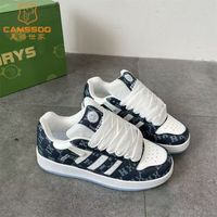 美驼世家 CAMSSOO 美骆世家2024小众拼色厚底面包鞋男女款超火休闲运动时尚情侣板鞋