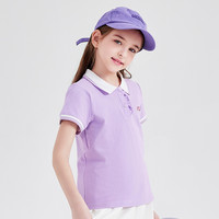 笛莎童装女童短袖t恤2025夏季中大儿童女孩宝宝polo上衣