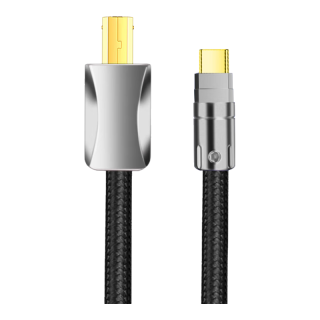  YYTCG 镀银 Type-c转USB-B音频线