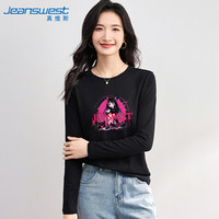JEANSWEST/真维斯 纯棉 女士长袖T恤