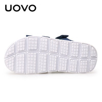 UOVO儿童凉鞋男女童沙滩鞋男童夏季中小童韩版宝宝透气童鞋潮 银色 32码