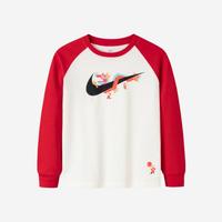 NIKE耐克男小童长袖T恤儿童长T百搭打底内搭耐克童装龙形印花新年款