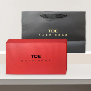 TDE316不锈钢保温杯大容量茶水分离水杯子机械温显泡茶水杯商务礼盒 黑色 500ml 机械表盘显温