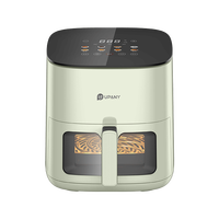 悠伴 Youban 智能免翻面可视空气炸锅 山岚绿 6L