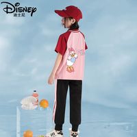 迪士尼女童夏装套装2025洋气儿童运动服夏季女大童短袖两件套