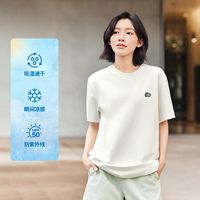 斯凯奇索罗娜面料棉纱小清新运动t恤男女高级百搭L225U094