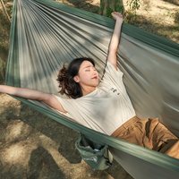 MOBI GARDEN牧高笛曳摇春亚纺吊床户外露营防侧翻吊床超轻休闲秋千