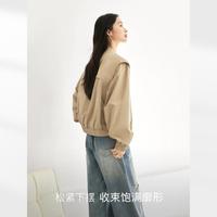 2025春装时尚休闲棒球服设计感通勤宽松夹克女式短外套