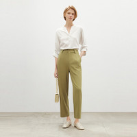 麦檬【限量特惠/捡漏】西装外套女春薄款休闲芥末绿色西服5C8111601 芥末绿 裤子5C8152391 XS