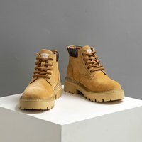 枫叶 男女同款加绒保暖增高大黄靴