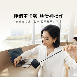  倍思 快充伸缩数据线100W