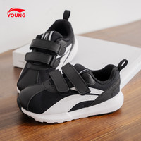 LI-NING KIDS李宁儿童运动鞋2025春季软底轻便男童女小童休闲鞋宝宝鞋 标准黑/标准白 春秋密织网 31  内长约20.2cm适合脚长19.2cm