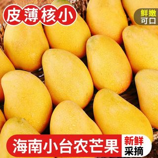 陇百味海南小台芒 应季当季新鲜热带时令水果 小台农芒果整箱南方特产 净重4.5斤 单果70g+