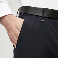 雅戈尔（YOUNGOR）裤子男士季中青年男西裤轻薄透气舒适弹力不易皱易打理 深蓝 37 180/92A