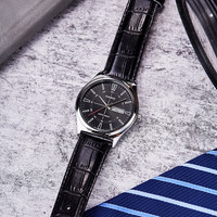 卡西欧(CASIO)指针时尚休闲 防水石英商务男表MTP-V001/V002/V004/V006系列 MTP-V006L-1C