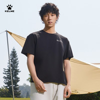 KELME卡尔美T恤男女2025夏季大爪子印花棉感圆领休闲短袖上衣 2XL
