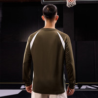 小刘鸭联名361运动t恤男2024秋季男士速干宽松长袖篮球服上衣 M