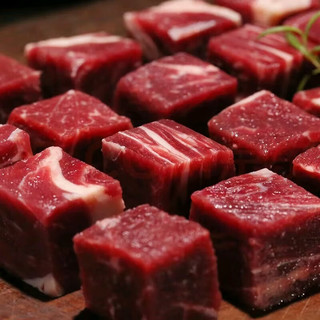 苏尼特 内蒙黄牛小块2斤 黄膘牛原切牛肉生鲜火锅烧烤食材源头直发