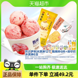 须尽欢 伊利冰淇淋12个+须尽欢6支+甄稀杯6杯经典组合系列